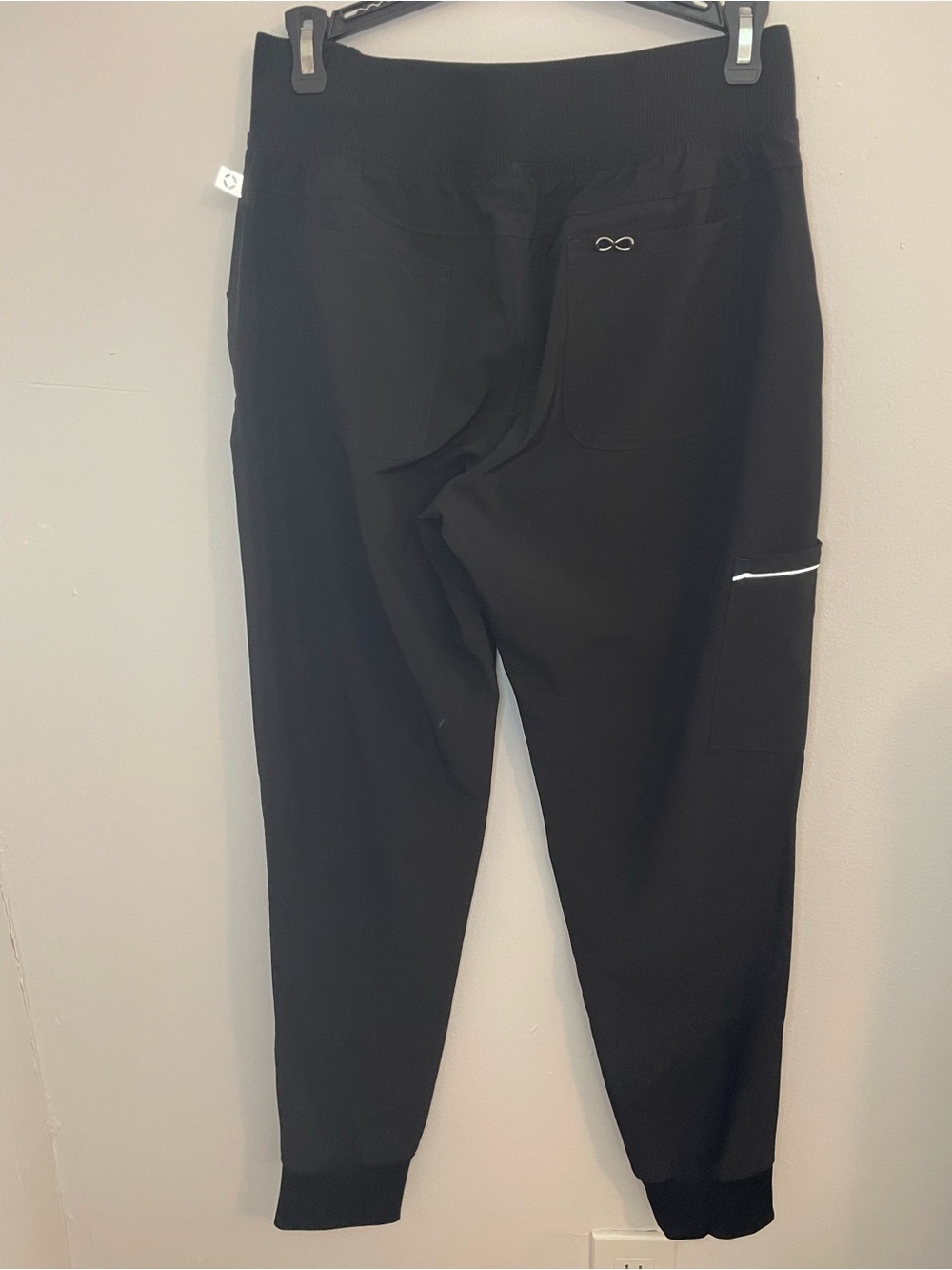 Women’s Black Jogger Sweatpants with Zip Pockets - Picture 2 of 3